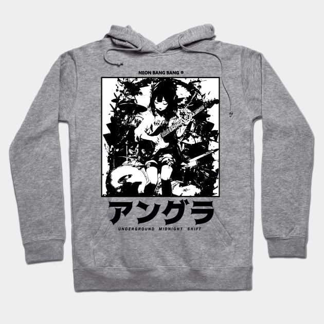 Japanese Anime Streetwear - Musician #2 Hoodie by Neon Bang Bang